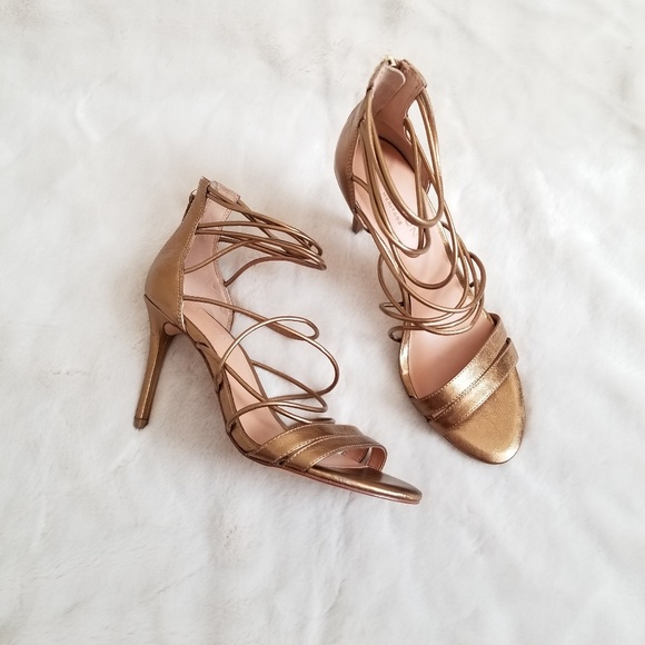 Halston Heritage Shoes - Halston Heritage Ryanne Sandal Bronze Metallic 9